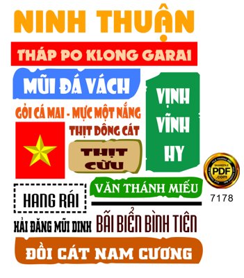 Tải file tranh Mẫu in áo du lịch tỉnh Ninh Thuận file corel (gốc) tại Filetranh.com