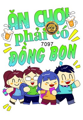 Tải file Mẫu in áo thun "Ăn chơi phải có đồng bọn" #2 (gốc) in trên mọi chất liệu