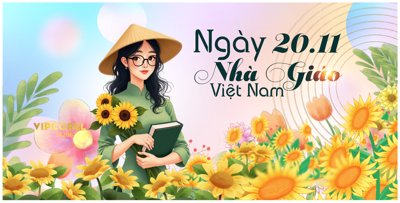 File tranh Mẫu mới market mừng ngày 20/11 file corel #11 (ảnh gốc) sắc nét hoàn hảo