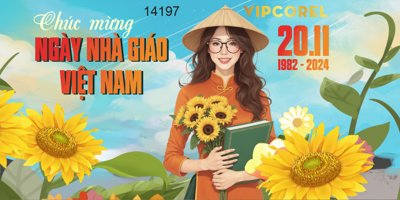 File ảnh Mẫu mới market mừng ngày 20/11 file corel #2 (gốc) trang trí khách sạn