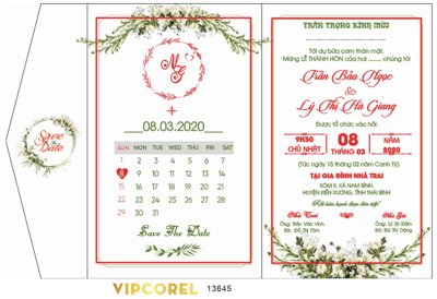 File gốc Mẫu thiệp cưới Bảo Ngọc và Hà Giang file vector (trang trí) phòng ngủ