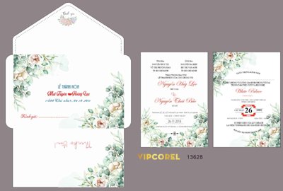 Download file gốc Mẫu thiệp cưới có phong bì - Lễ Thành hôn #2 (in mica) logo