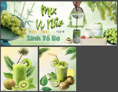 File in mica Mẫu xe bán hàng nước Trà Chanh - sinh tố #2 (bản gốc) sắc sảo