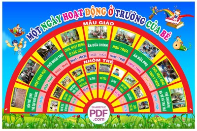 Tải về file gốc Một ngày hoạt động ở trường của bé file PDF & CDR (dùng cho in quảng cáo)