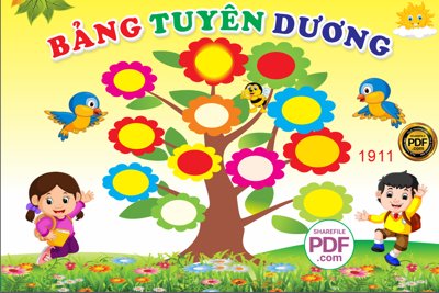 Tải về hình ảnh gốc Market Bảng duyên dương trên lớp học file CDR x5 sắc nét