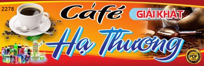 File tranh in trần 3D Market Cà phê - giải khát Hạ Thương file CorelDRAW x5 (ảnh gốc)