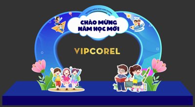 File gốc Market Chào mừng năm học mới 2025 #31 file corel (phong cách) tối giản