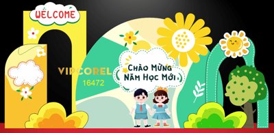 Tải file PSD Market Chào mừng năm học mới 2025 #33 file corel (nguyên layer) để in
