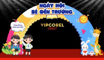 File gốc Market Chào mừng năm học mới 2025 #53 file corel (ảnh chi tiết) để in lụa