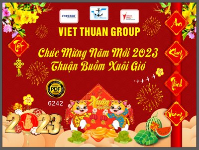 File gốc Market Chúc mừng năm mới 2023 - Thuận buồm xuôi gió (dành cho trang trí nội thất)