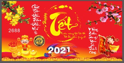 File gốc Market Chúc tết đến trăm điều như ý - mừng xuân sang vạn sự thành công (trang trí) phòng trẻ em