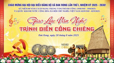 File tranh Market Giao lưu văn nghệ Trình diễn cồng chiêng (ảnh gốc) độ nét vượt trội