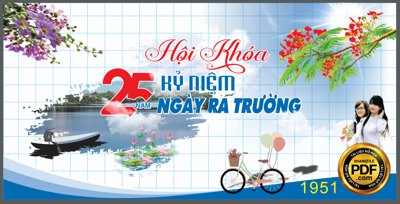 File tranh trang trí Market Hội khóa 25 năm kỷ niệm ngày ra trường #2 CDR (tải file gốc)