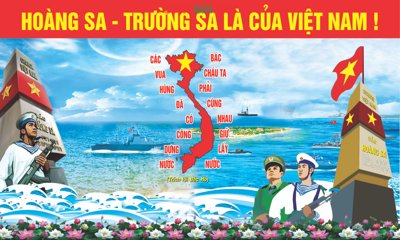 File tranh Market Hoàng Sa - Trường Sa là của Việt Nam PSD (gốc) chủ đề tĩnh vật