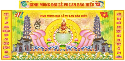 File gốc Market Kính mừng đại lễ Vu Lan Báo Hiếu 2025 (in mica) làm bảng hiệu