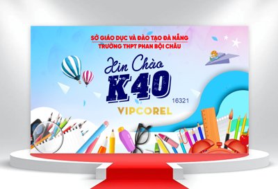 File tranh gốc Market Khai giảng chào năm học mới 2025 #20 file corel (sắc nét từng chi tiết)