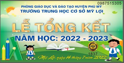 File ảnh Market LỄ TỔNG KẾT năm học 2022-2023 file CorelDRAW X7 (gốc) dùng in Pano