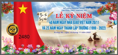 Tải file Market Lễ Kỷ Niệm 40 năm ngày nhà giáo Việt Nam 20/11 (gốc) chủ đề phong thủy