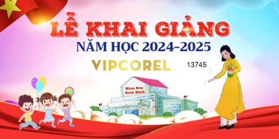 File tranh Market Lễ Khai Giảng năm học 2024 - 2025 vector corel #2 (ảnh gốc) độ nét vượt trội