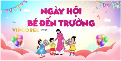 File gốc Market Lễ Khai Giảng năm học 2024 - 2025 vector corel #7 (cho in UV) siêu nét