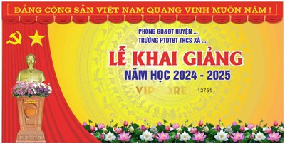 File ảnh Market Lễ Khai Giảng năm học 2024 - 2025 vector corel #8 (gốc) in standee