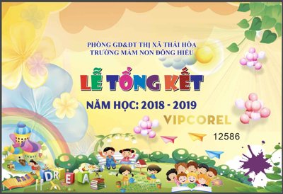 File gốc Market Lễ Tổng Kết trường mầm non Đông Hiếu vector (ảnh rõ nét) để in
