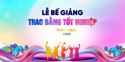 File tranh Market Lễ bế giảng trao bằng tốt nghiệp #2 (file gốc) chuẩn màu in