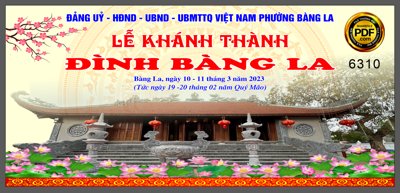 File gốc Market Lễ khánh thành Đình Bàng La file corel x7 (chuẩn CMYK) cho nhà in