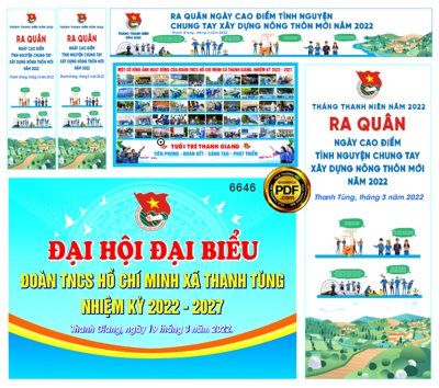 File in ấn Market Lễ ra quân ngày cao điểm tình nguyện file corel (bản gốc) sắc nét