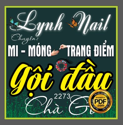 File gốc Market Lynh Nail - chuyên mi - móng - trang điểm spa file CDR (in ấn) không giới hạn