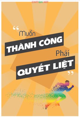 File tranh Market Muốn thành công phải quyết liệt file CDR (gốc) in trên kính