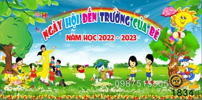 File tranh trang trí Market Ngày hội đến trường của bé #5 file CorelDRAW X7 (file gốc)