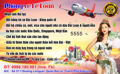 File ảnh Market Phòng vé Lê Loan - nhận làm thủ tục đổi bằng... (gốc) in poster