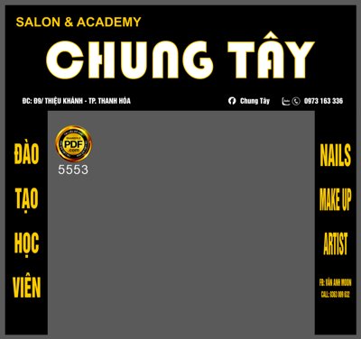 File gốc Market Salon & Academy Chung Tây - nails Make Up (thiết kế) cho in ấn