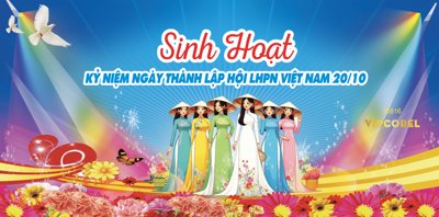 File in ấn Market Sinh Hoạt kỷ niệm ngày thành lập hội LHPN chuyên nghiệp