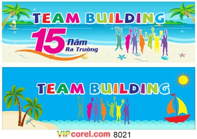 Tải file gốc in lụa Market Team building 15 năm ra trường file corel siêu nét