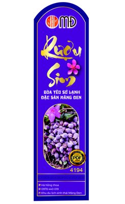 File in trần Market Tem dán chai rượu sim đặc sản file corel (file gốc) hoa văn 3D