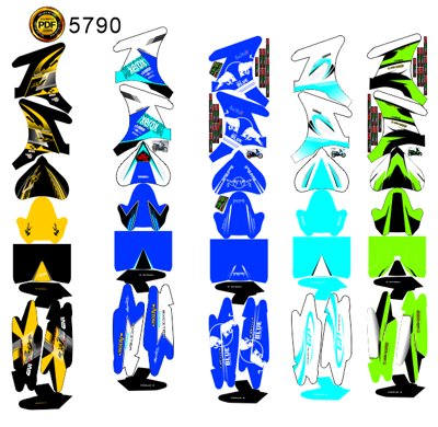 Mua file gốc Market Tem decal dán xe máy Exciter file corel (in ấn) tại Filetranh.com