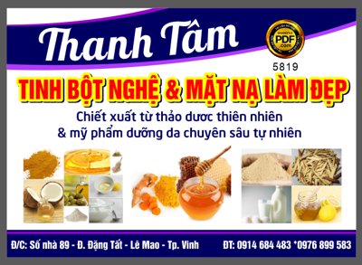 Download file Market Thanh Tâm Tinh Bộ nghệ và Mặt lạ làm đẹp (gốc) in mica ốp bếp