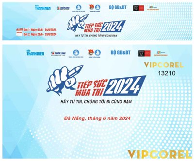 Tải file Market Tiếp sức mùa thi 2024 vector corel (gốc) in ấn ngay lập tức