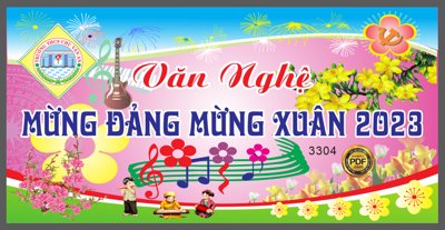Download file Market Văn Nghệ mừng đảng mừng xuân 2023 file Corel (gốc) in mica ốp bếp