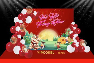 File gốc Market Vui Hội Trăng Rằm 2025 #64 file corel (phong cách) cổ điển