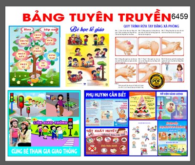 Download file gốc Market bảng tuyên truyền mầm non file corel x7 (in lụa) cao cấp