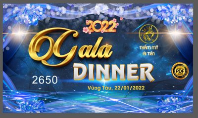 File tranh Market backdrop Gala dinner 2022 Vũng Tàu tone màu xanh (gốc) chủ đề trẻ em