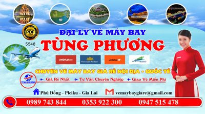 File in ấn chuyên nghiệp Market biển Đại lý vé máy bay Tùng Phương file corel (file gốc)