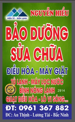 File ảnh gốc Market biển vẫy bảo dưỡng sửa chữ điều hòa file corel không vỡ nét