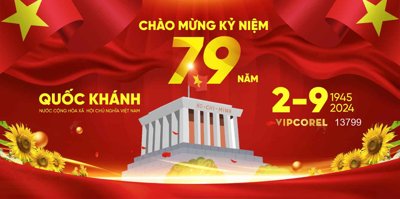 Hình ảnh file gốc Market chào mừng ngày lễ Quốc Khánh 2/9 file corel (chất lượng cao)