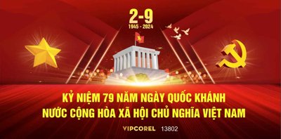 File gốc Market chào mừng ngày lễ Quốc Khánh 2/9 file corel #4 (PNG) nền trong suốt