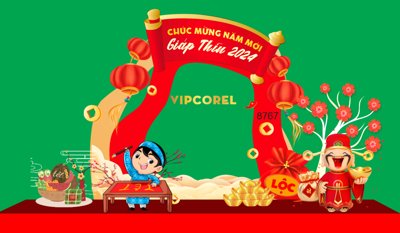 File gốc Market chúc mừng năm mới Giáp Thìn 2024 #21 (in 3D) nghệ thuật