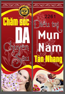Tải file gốc Market chăm sóc da chuyên sâu - điều trị mụn nám file CDR (in không vỡ ảnh)